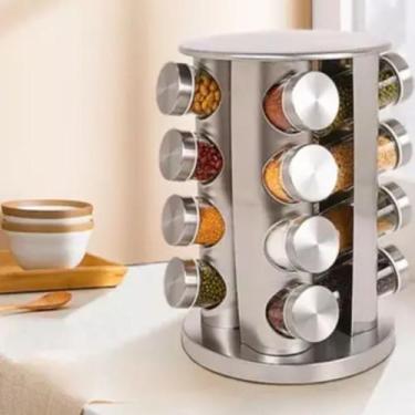 Imagem de Kit Porta Temperos Giratório Ideal Para Presentes - GBG STORE