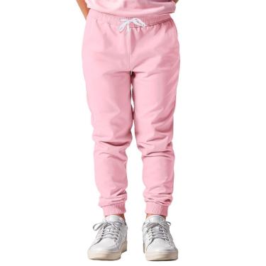 Imagem de Calça Infantil Menina Moletom Flanelada Algodão Ajustável-Feminino
