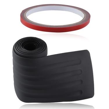Imagem de Protetor de para-choque traseiro de carro, 89 cm x 7,9 cm, tira protetora de peitoril de porta de carro, antiarranhões, capa de acabamento universal antiderrapante para a maioria dos carros SUV