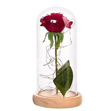 Imagem de Capinha de Vidro Rosa Interna Decoração DIY Lâmpada LED Romântica Ambiente Pequena Luz Noite Dia dos Namorados KTV Casa