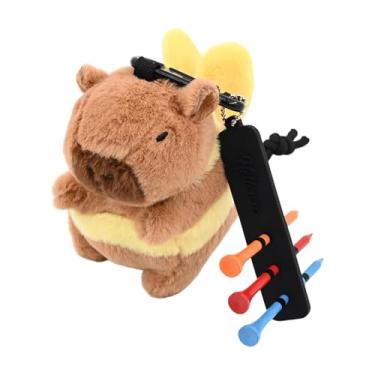 Imagem de kowaku Porta-bolas de golfe com tees, organizador de pelúcia em formato de, bolsa de transporte para guardar bolas e outros itens de golfe, ideal