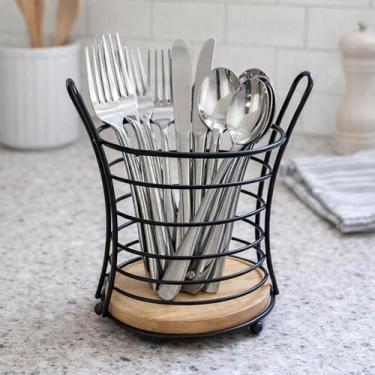 Imagem de Suporte para Talheres Aramado Ecowood 18,5 cm - THIKA