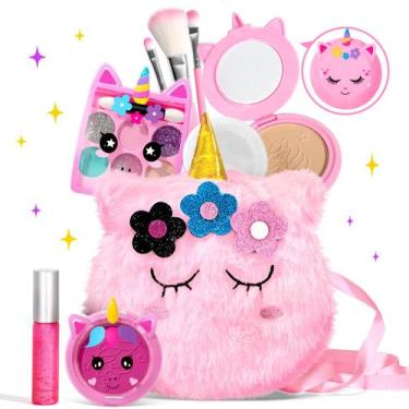 Imagem de Conjunto de maquiagem ULOVEME Kids para meninas de 5 a 8 anos com brin