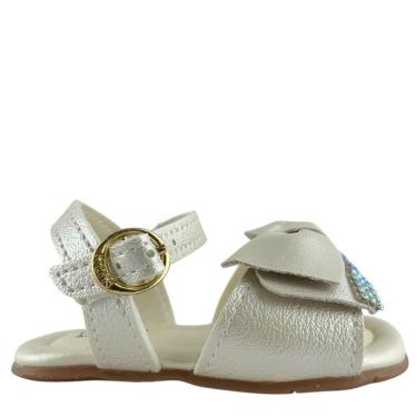 Imagem de Sandália Klin Infantil Menina com Laço Brilhante e Fivela-Feminino