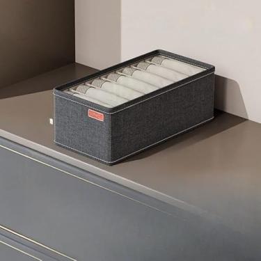 Imagem de Kit Caixa Colmeia Organizadora para Guarda-Roupa – Organizador de Gaveta para Roupas Íntimas, Meias e Sutiã(7 quadrados(1 peças))