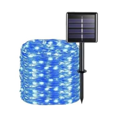 Imagem de Luz De Cordão Solar À Prova d'Água Para Exterior 300 LED Fada Garland 