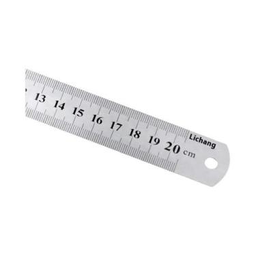 Imagem de Régua De Aço Inoxidável Dupla Face 15-100CM Ferramenta De Medição De P