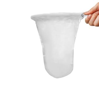 Imagem de Coador de chá tailandês grande de 13,5 cm – Filtro de malha ultrafina com alça de aço inoxidável, reutilizável, fácil de limpar – Filtro de café e chá adequado para leite, suco, videira e filtros de