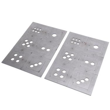 Imagem de aqxreight 2 PCS Cupons de Prática de Soldagem de Aço Dados de 6 Lados Placas de Treinamento de Fabricação de Metal Kit Abrangente de Treinamento para Aprimoramento de Habilidades Tradicionais ou que