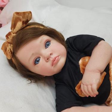 Imagem de Bebê Reborn Menina Muito Linda Realista + Acessórios - Mundo Azul E Ro