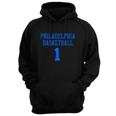 Imagem de Blusa Moletom Capuz Basquete Philadelphia Basketball núm 1 - Loja Clic