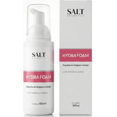 Imagem de Espuma de Limpeza Micelar Facial Hydrafoam 100ml - Limpeza com Tensoativos Suaves – Demaquilante, Hidratante e Purificante – Para Todos os Tipos de Pele (Inclusive Sensíveis) - Salt Cosmetics