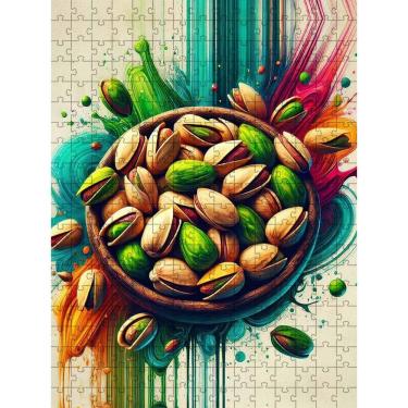 Imagem de Quebra-Cabeça Decorativo Pistache Em Cores De 300 Peças Mdf