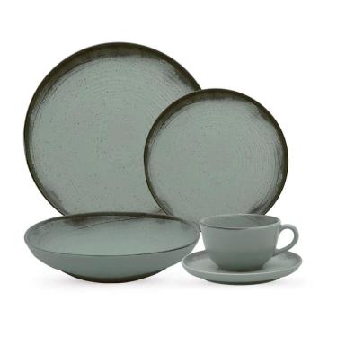Imagem de Aparelho Jogo De Jantar Pratos Cerâmica Completo Oxford 16Pc