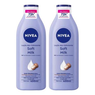 Imagem de Kit C2 Loção Corporal Soft Milk Cuidado Completo 400ml-Nivea