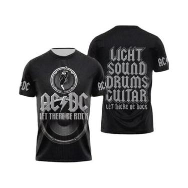 Imagem de Camiseta De Verão Para Homens Com Estampa De Banda De Rock, Gola Redon