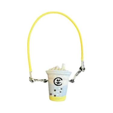 Imagem de Pingente Mini Copo De Chá Com Leite Para Casa De Bonecas Labubu, Acess