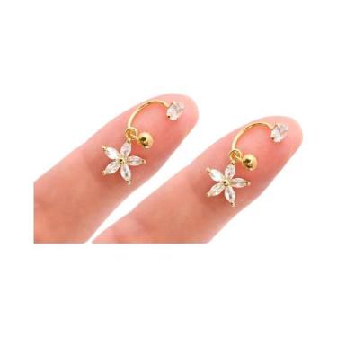 Imagem de Brincos Femininos De Aço Inoxidável Com Pingente De Coração E Cruz, Ar