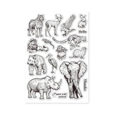 Imagem de Carimbos Transparentes De Silicone Para Manchas De Café Grandes, 8,3x5