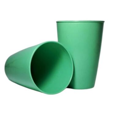 Imagem de Kit Copos Plásticos Reutilizáveis 350ml Econômicos | Copo Colorido para Festas, Churrasco e Eventos(10,VERDE)