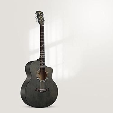 Imagem de Guitarra folheada de 101 cm para iniciantes para meninos e meninas, guitarra acústica especial B (A)