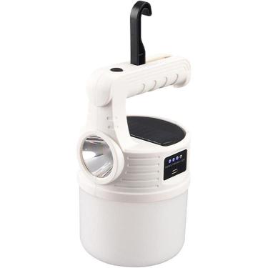 Imagem de Luminaria Solar Lanterna Duplo Led 2 Em 1 Gancho Pendurar Camping A Prova De Agua Portatil