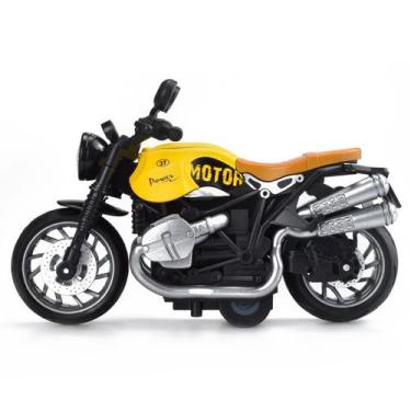 Imagem de Brinquedo de motocicleta Mini Alloy Ducati R-ninet com ação de puxar p