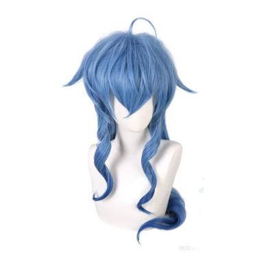 Imagem de Peruca de cosplay Genshin Impact Ganyu Character verde escuro 85cm - t