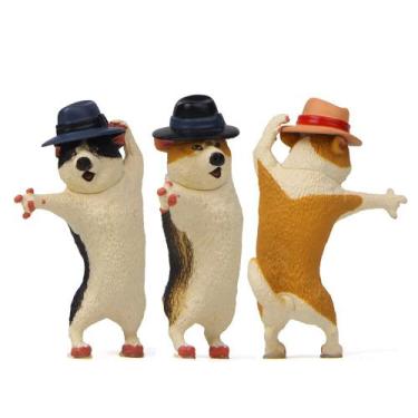 Imagem de Escultura Creative Dancing Corgi Dog Garden Decoração - Yiweisai