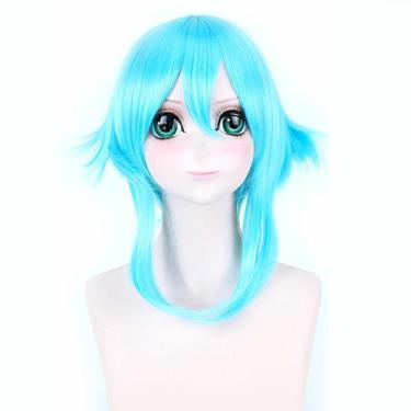 Imagem de Peruca de cosplay Anime Asada Shino Swords Arts Online Blue Water - ta
