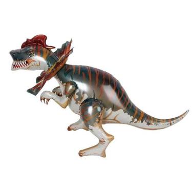 Imagem de Balão inflável 3D de alumínio de dinossauro Jurassic World 92x67x40cm 