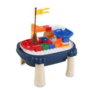 Imagem de Mesa de blocos de construção, montagem multifuncional, brinquedos de q