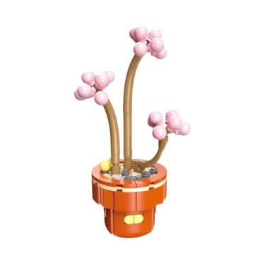 Imagem de Conjunto De Blocos De Montar DIY Para Meninas: Buquê De Flores Eternas