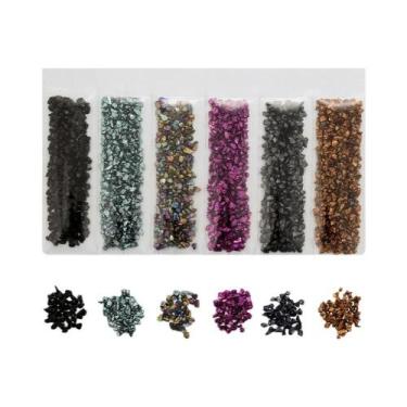 Imagem de Resina Epóxi UV Cristal Para Preenchimentos, Pedras De Vidro Quebradas