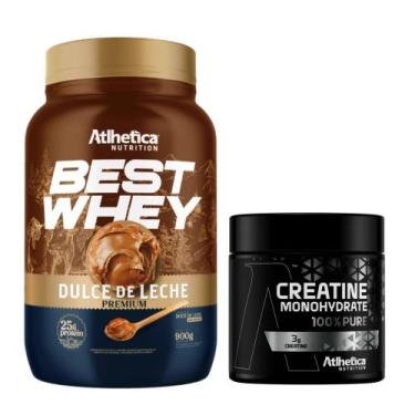 Imagem de Best Whey Concentrado 900g + Creatina 100g - Atlhetica Nutrition, DOCE