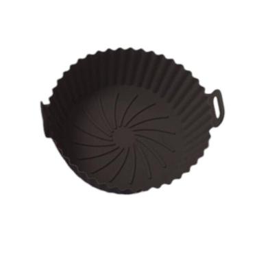 Imagem de Tapete E Bandeja De Silicone Para Fritadeira A Ar - Preto