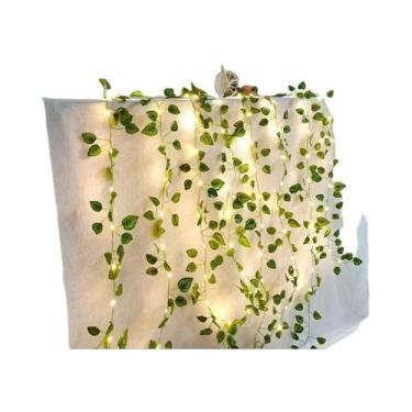 Imagem de Luzes De Cordão Em Forma De Folha Verde 5 10M, Luzes De Fada De Hera A