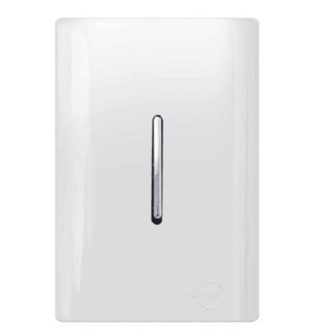 Imagem de Interruptor Simples Vertical Cromado Com Placa - Dc-12001 - Novara - E