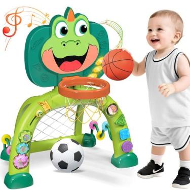 Imagem de Marstone Centro de Atividades 2 em 1 de Basquete e Futebol para Bebês
