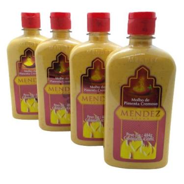 Imagem de Kit Molho de Pimenta Mendez 450ml 04 Cremosa Tradicional