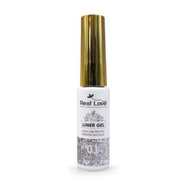 Imagem de Esmalte em gel line art (efeito spider) refletivo 10ml cor 01 real lov