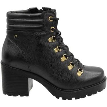 Imagem de Bota Coturno Salto Médio Pegada Atacador Métalico Feminina-Feminino