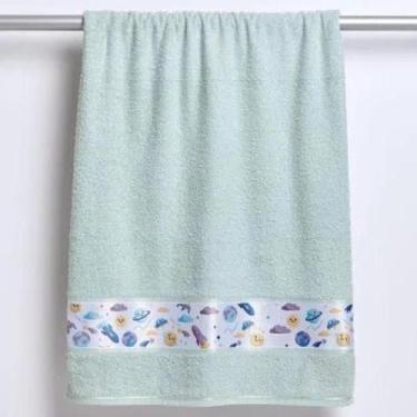 Imagem de Toalha de Lavabo Infantil Space Routes 30cm X 50cm Lufamar -, Grizzo 0