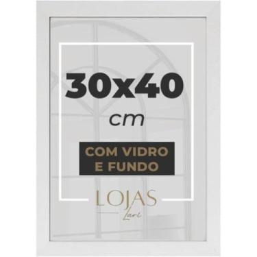 Imagem de Kit 5 Molduras 30x40cm Vidro Certificado Diploma Fotografia - Branco -