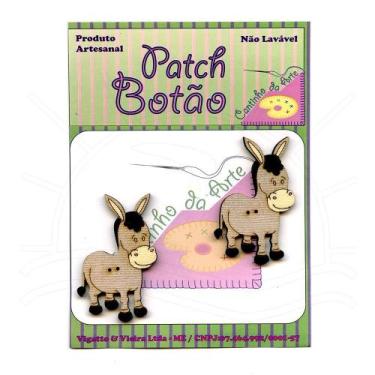 Imagem de Botton Patch Burrinho 2417 - 2 Unid - Cantinho da Arte