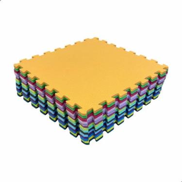 Imagem de Kit 16 Peças Tatame Modular em EVA 50x50cm Infantil Academia Piso Prot