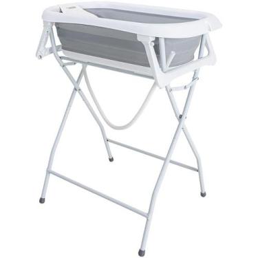 Imagem de Banheira de Bebê Kiddo Flex Plus Com Suporte Cinza, Único, Cinza