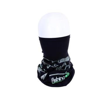 Imagem de Bandana Estampada Com proteção UPF50+ - Fishing Company, Preto