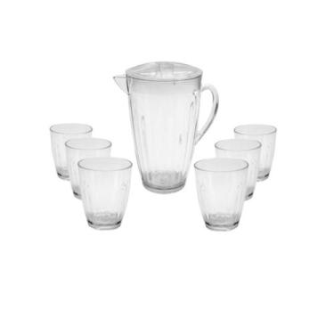 Imagem de Conjunto Jarra Elegance 7 Peças Cristal - Arita