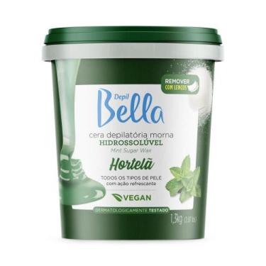 Imagem de Cera Depilatória Hidrossolúvel Hortelã Depil Bella 1300g
